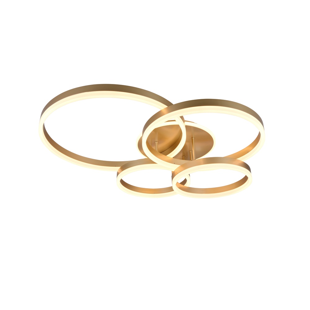 Trio PlafondlampDrake goud modern - 632210479