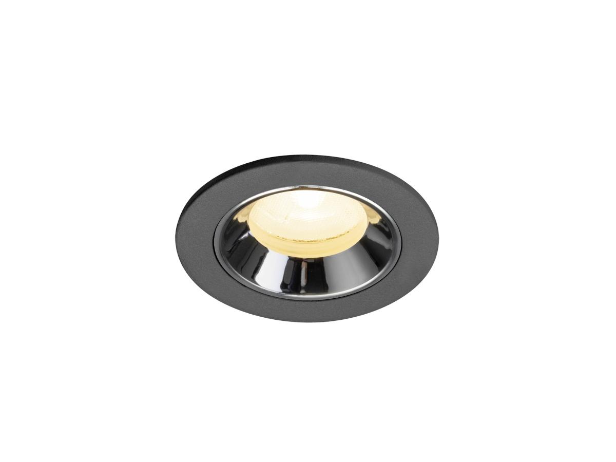 SLV InbouwspotNuminos XS zwart/chroom 3000K - 20gr - 1009291