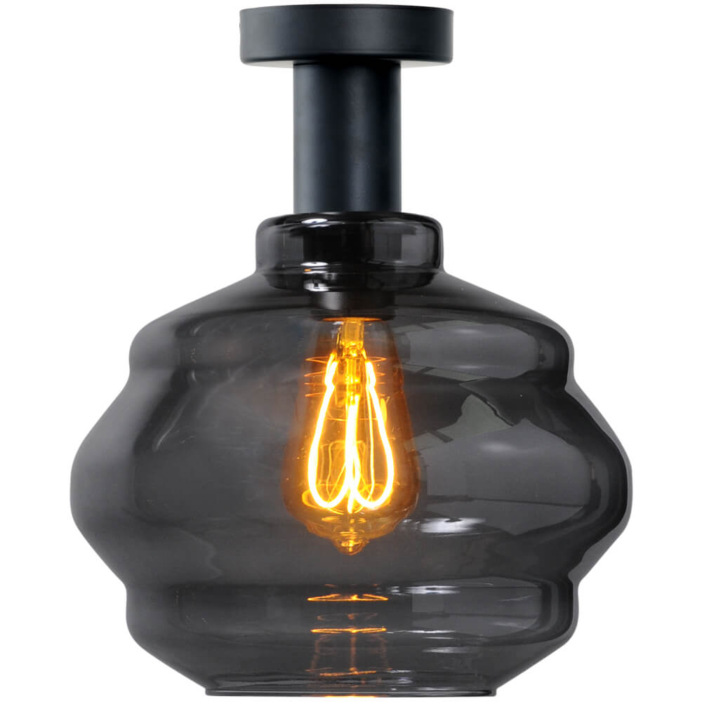 Masterlight Plafondlamp - Ø 24cm -Porto met Ball smoke glas Ø 24cm - 5710-05-05-05-3