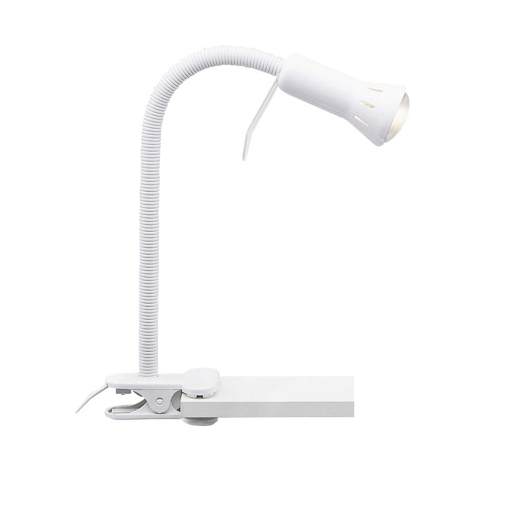 Brilliant Witte bureaulampFlex met klem - 24705T05