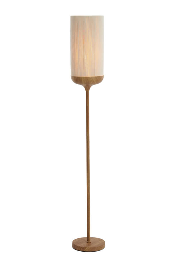 Light & Living Vloerlamp Dania lichte hout print - 1738143