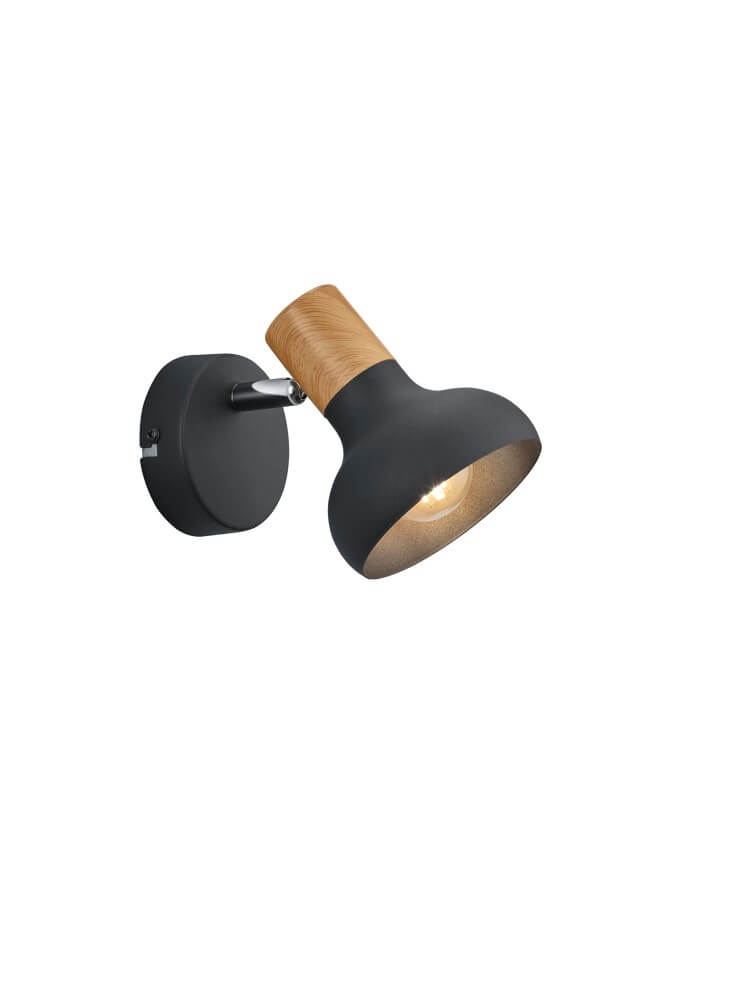 Trio WandlampLatika zwart - R81521032