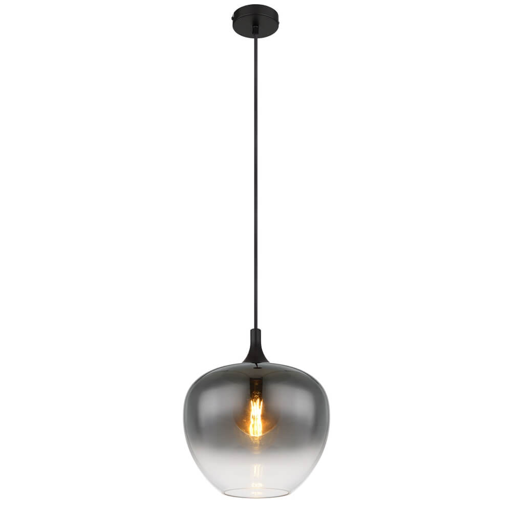 Globo Ronde hanglamp Maxy Ø 29cm zwart - 15548H1