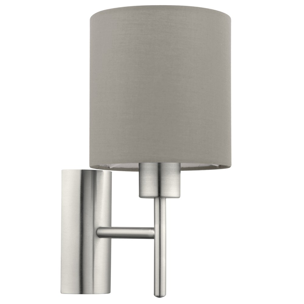 Eglo Wandlamp Pasteri met taupe lampenkap - 94925