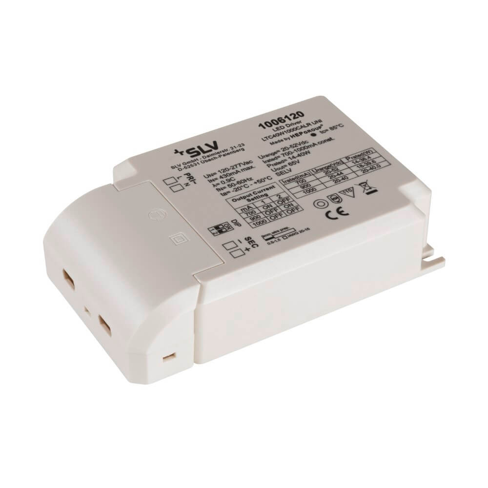 SLV Led Driver 28-52V - 40W - 700/900/1000mA - 1006120