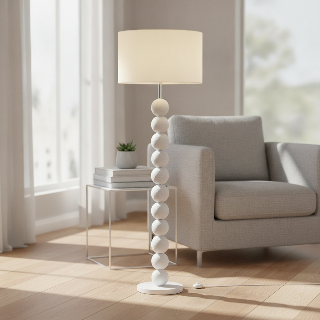 Lyora Witte vloerlampChamois design - 9001067