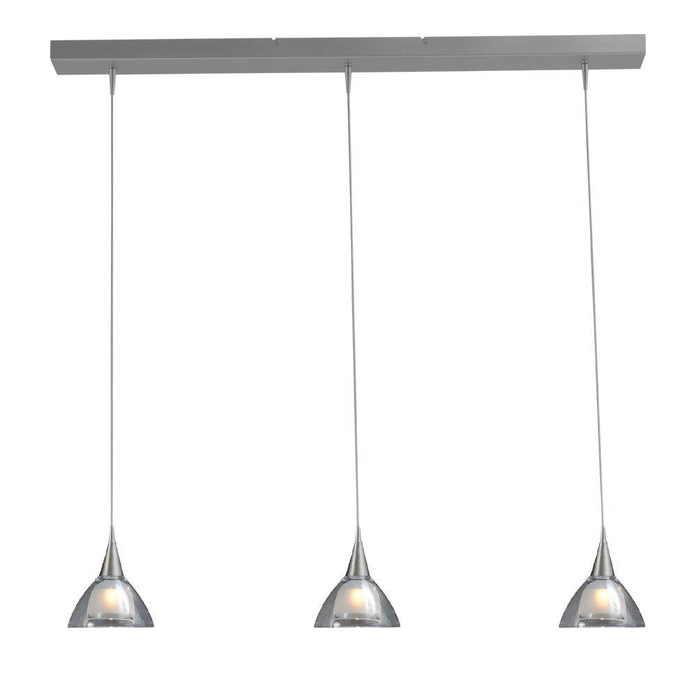 Masterlight Eettafel hanglamp Caterina LED 3-lichts RVS - 2225-37-06-100-3-DW