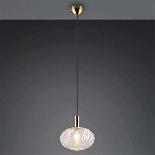 Trio Klassieke hanglampElvezia transparant glas - R36771052