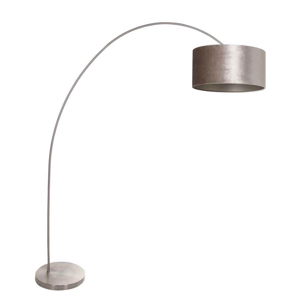 Booglamp Solva metaal met zilvere kap