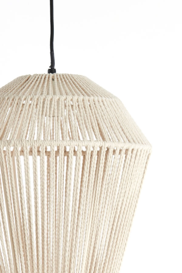 Scandinavische hanglamp Deya crème Ø 30cm Light & Living 8717807744946