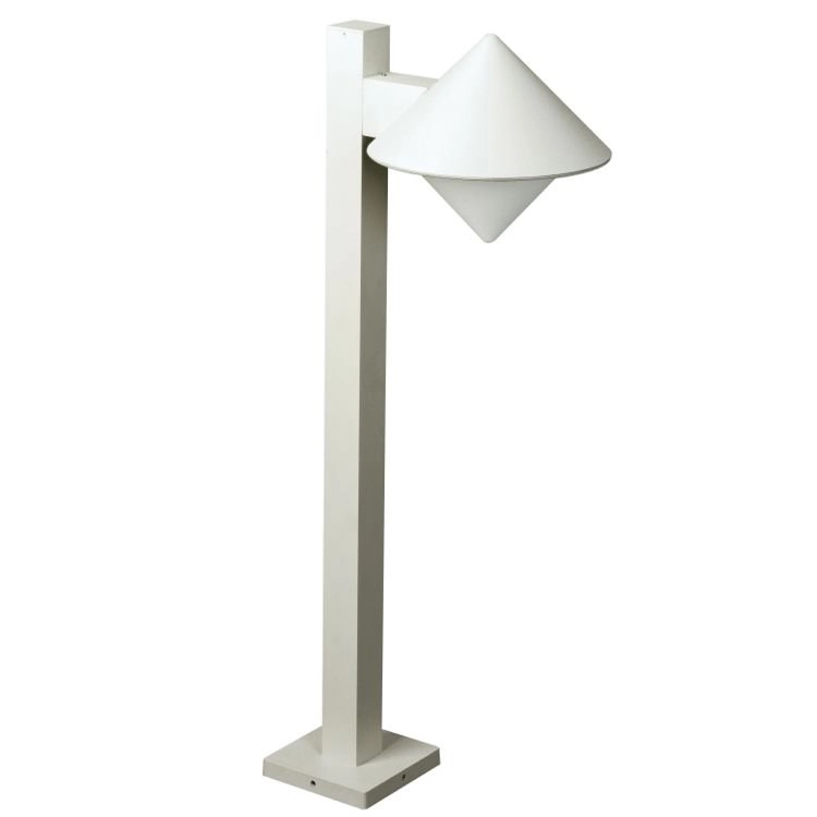 Staande lamp buiten wit Triangle down