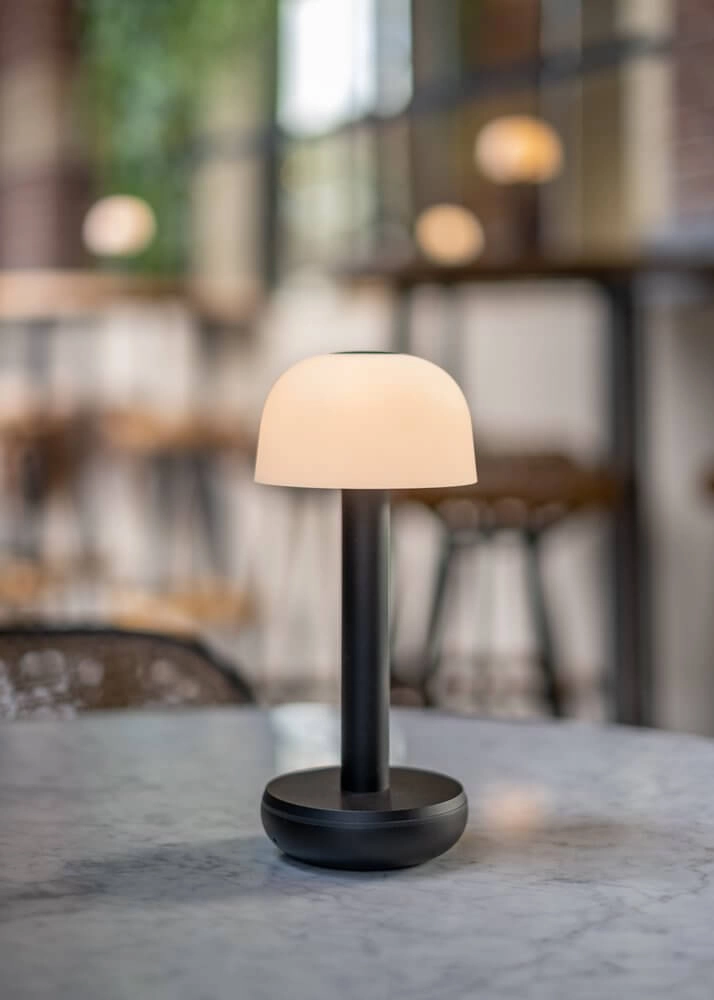 Oplaadbare tafellamp Two Black Frosted Humble 7446023311366