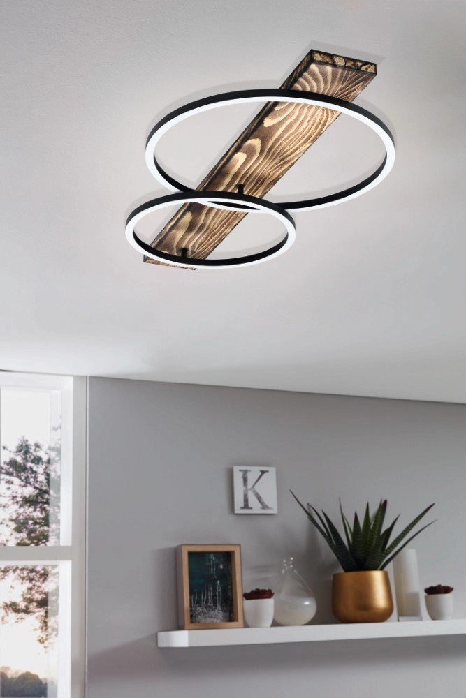 Led plafondlamp Boyal met hout Eglo 9002759994082