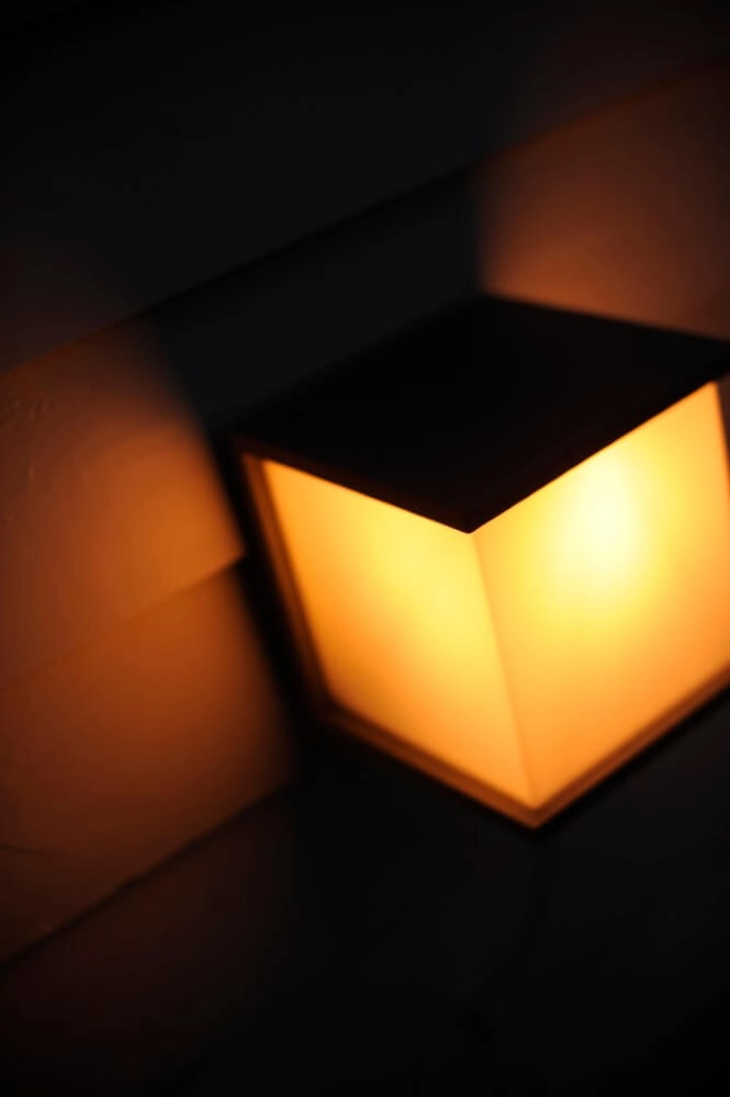 Vierkante wandlamp Box Cube antraciet Lutec 4250294303080