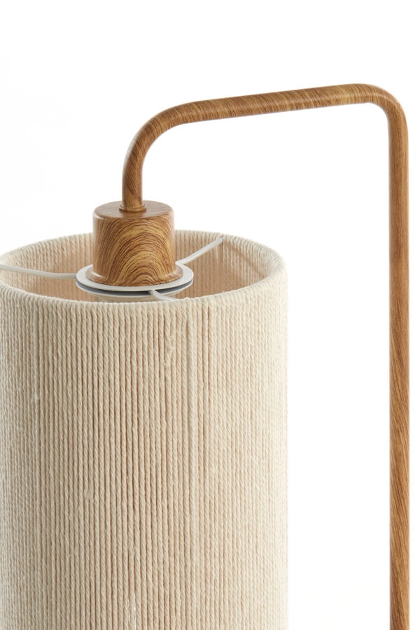 Japandi tafellamp Donio lichte hout print Light & Living 8717807710088