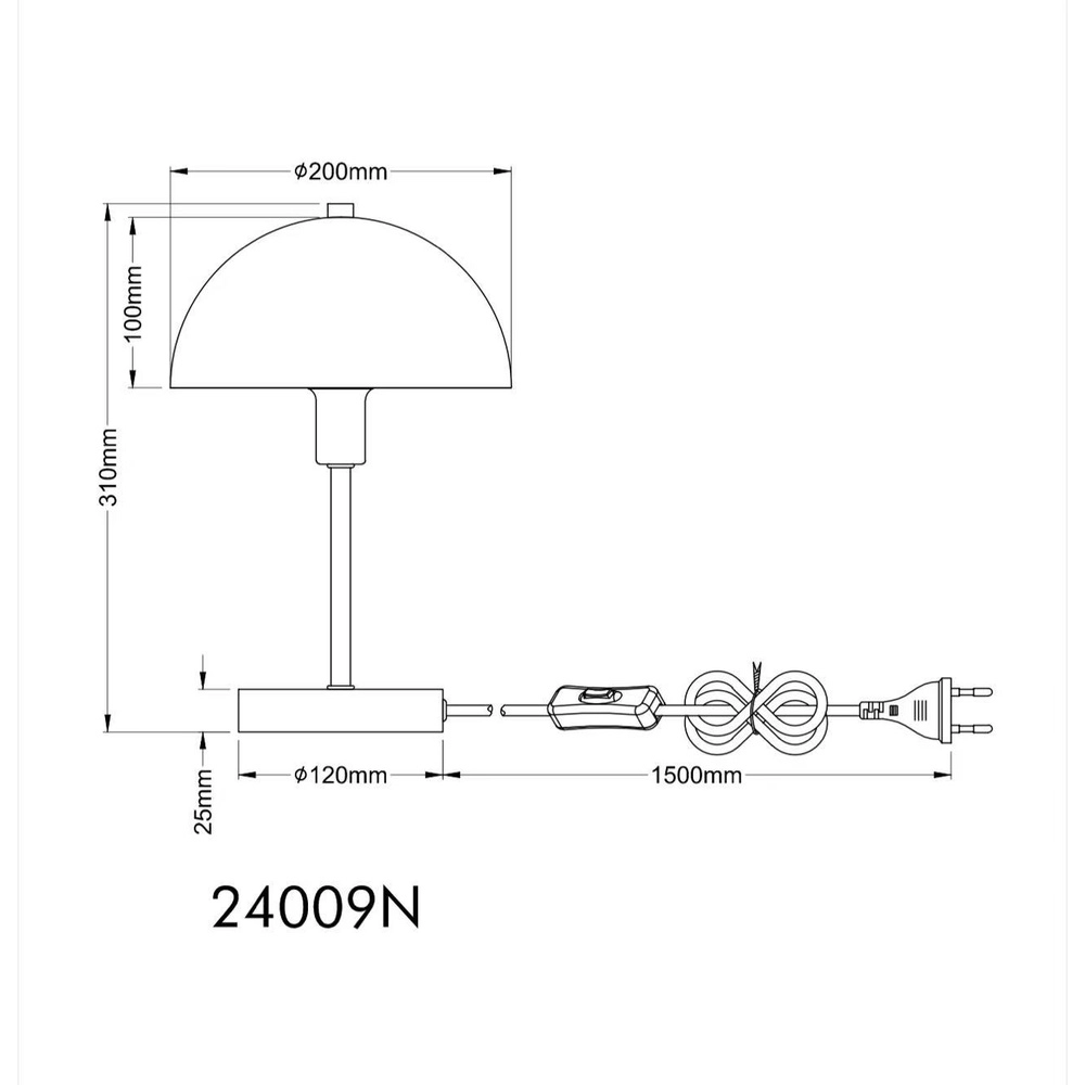 Tafellamp Atoma I nikkel Globo 9007371569052