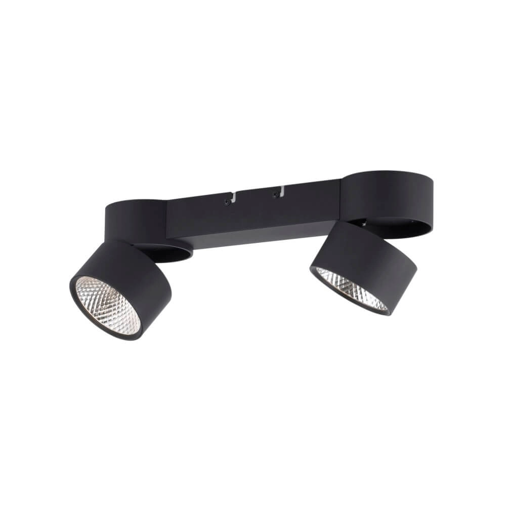 Plafondlamp Pure Nola 2-lichts zwart