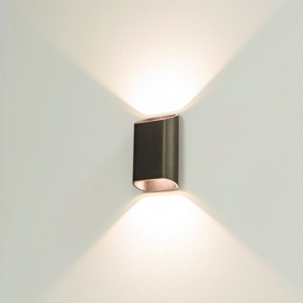 Wandlamp Diaz S donker brons