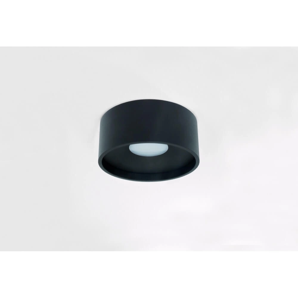 Strakke plafondlamp Oran Ø 12cm zwart Artdelight 8719831731176