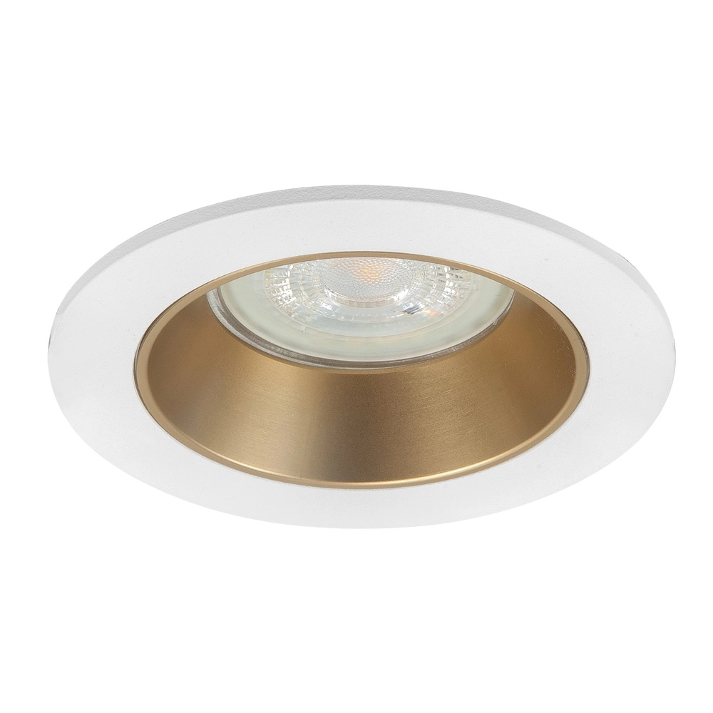 Design spot Downlights wit met goud Ø 9,4cm