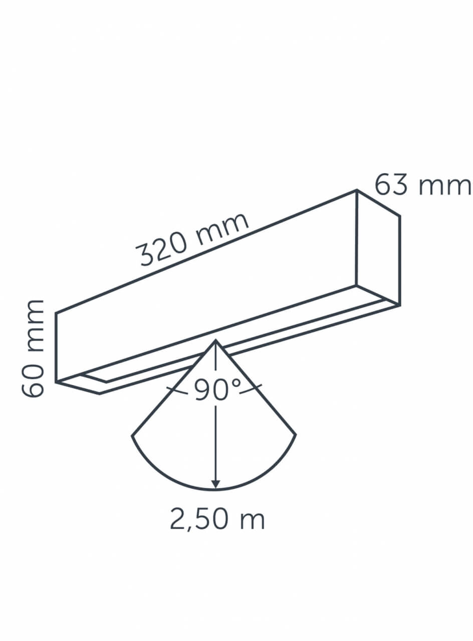 Wandspot EVO DOWN DARK 12 volt LED In-lite 8717051003943