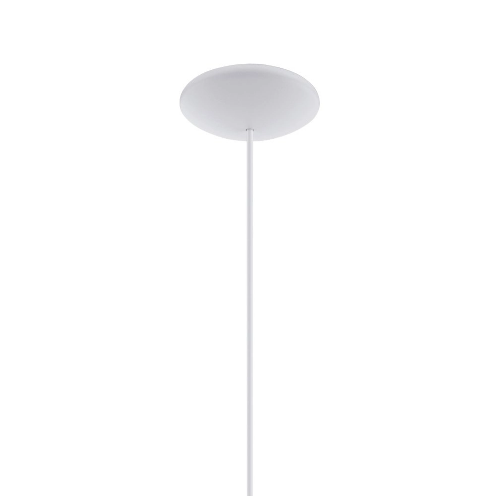 Moderne hanglamp Sabinar 28cm wit met houtbruin Eglo 9008606299980