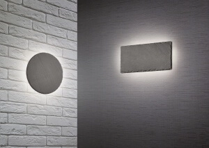 Leistenen wandlamp Raven Square 25cm leisteen grijs Trio 4017807465914