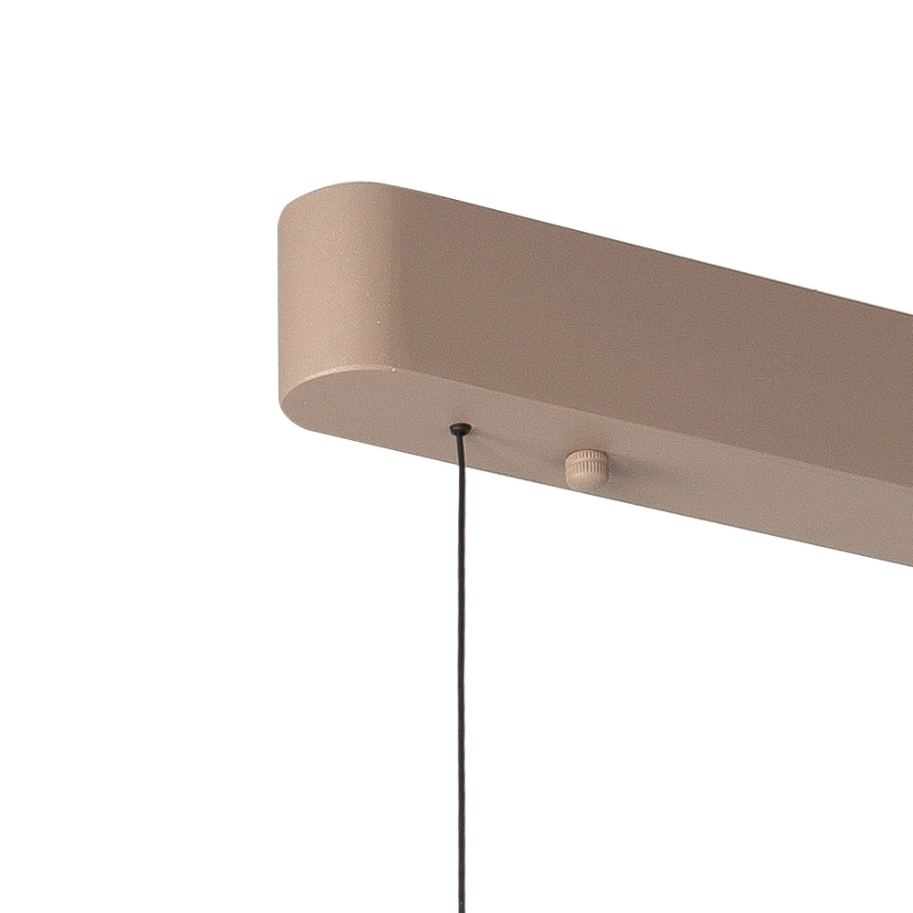 Design hanglamp Quinn zand bruin 118cm Highlight 8718379050794