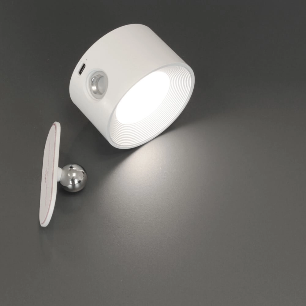 Witte wandlamp Magnetics design Fischer & Honsel 4052231300493