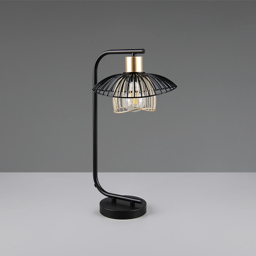 Tafellamp Lauris zwart Trio 4017807678123