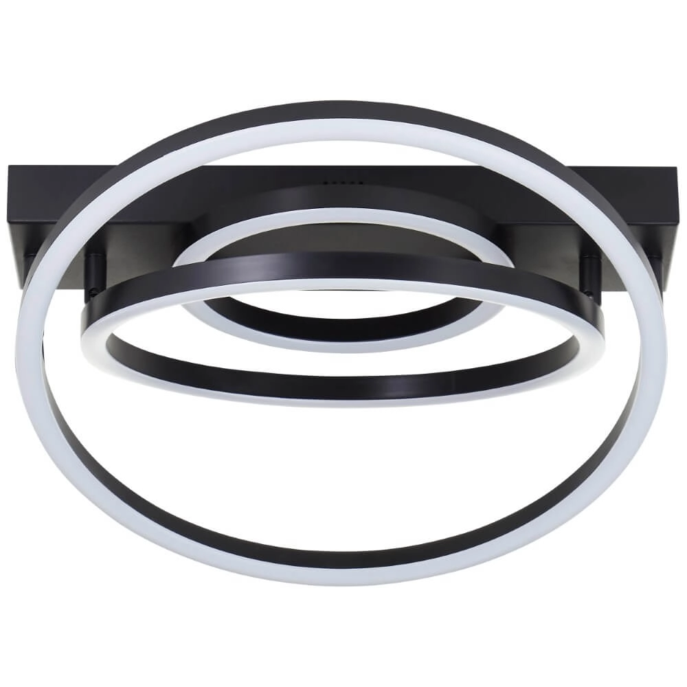 Dimbare plafondlamp Pedley zwart Brilliant 4004353442094