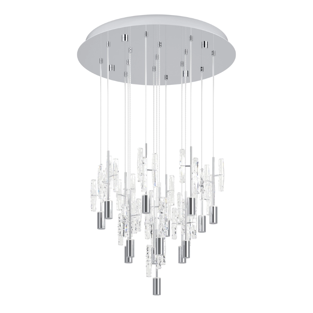 Unieke hanglamp Orihuela chroom 3-staps CCT