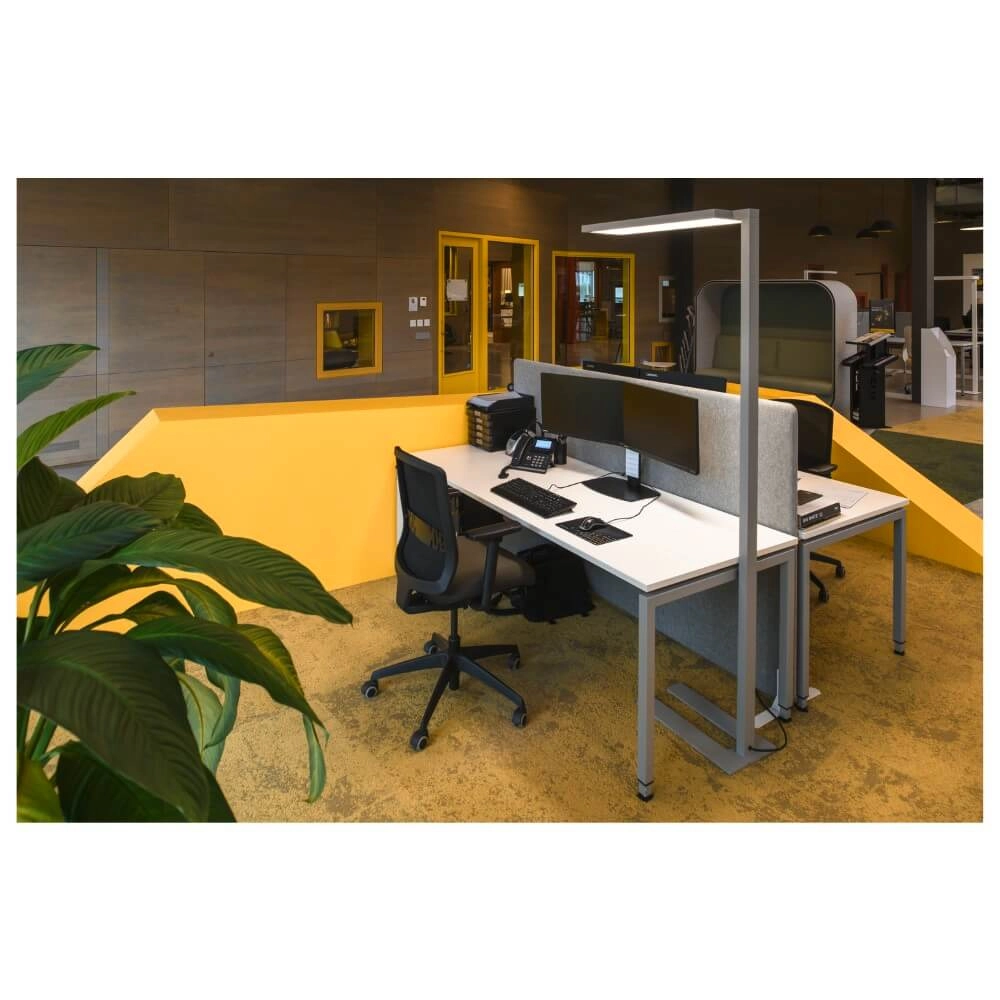 Led kantoor vloerlamp Worklight Pro grijs - enkel SLV 4024163277983