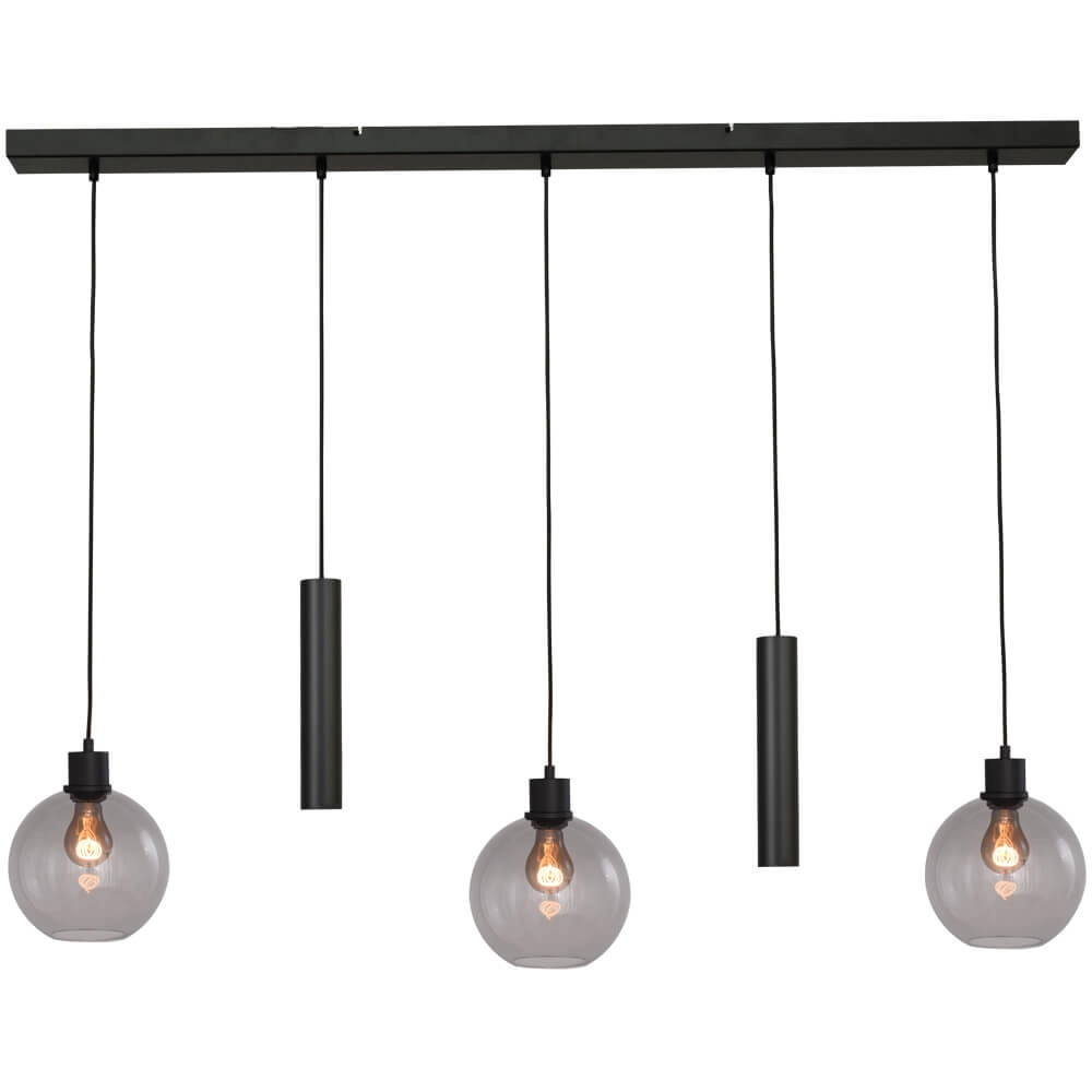 Hanglamp Lazise 3x Ø 20cm en 2x GU10 zwart Hanglamp Lazise 3x Ø 20cm en 2x GU10 zwart
