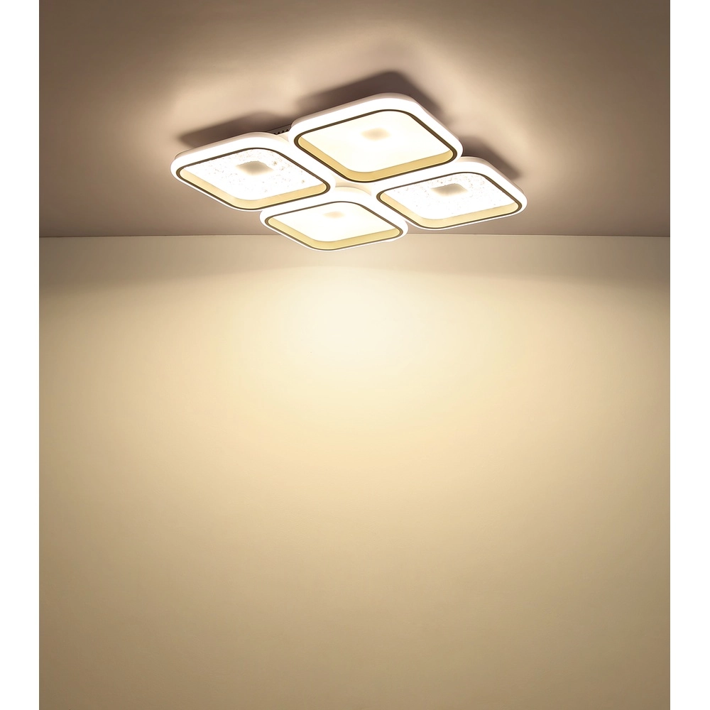 Moderne plafondlamp Mosaiko 54 x 54cm zand bruin Globo 9007371572762