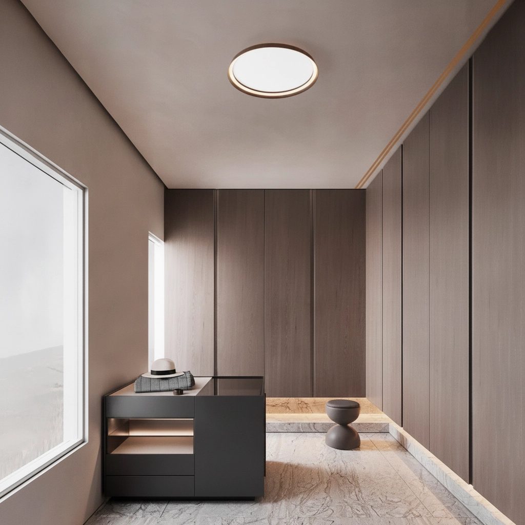 Design plafonniere Ormi Ø 60cm koffie bruin