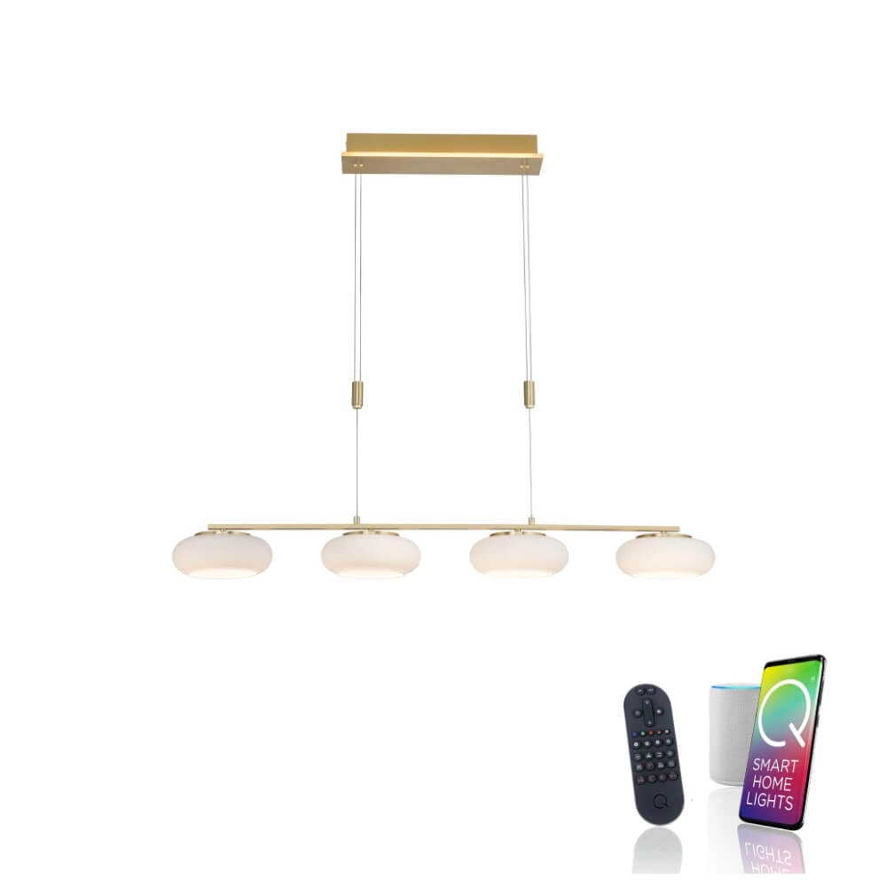 4-lichts hanglamp Q-Etienne messing recht Paul Neuhaus 4012248350478