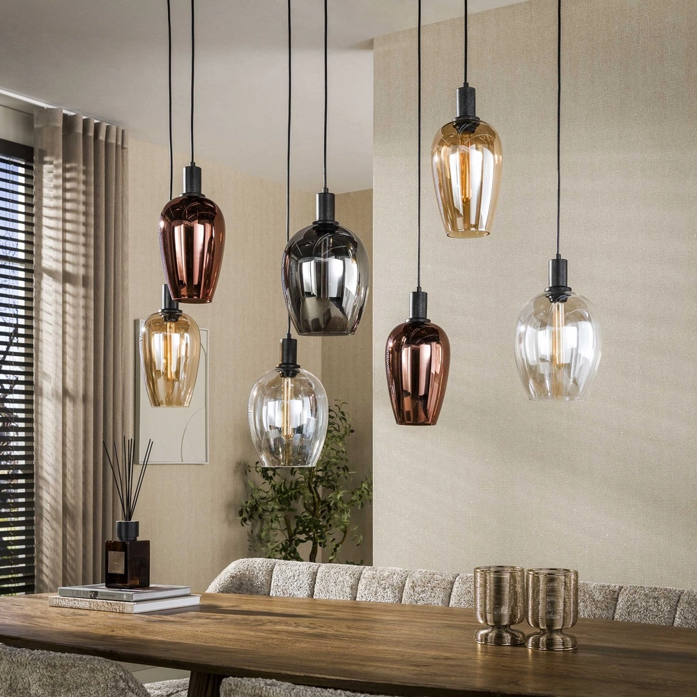 Eettafel hanglamp Amfora 7-lichts Lyora 8716803511705