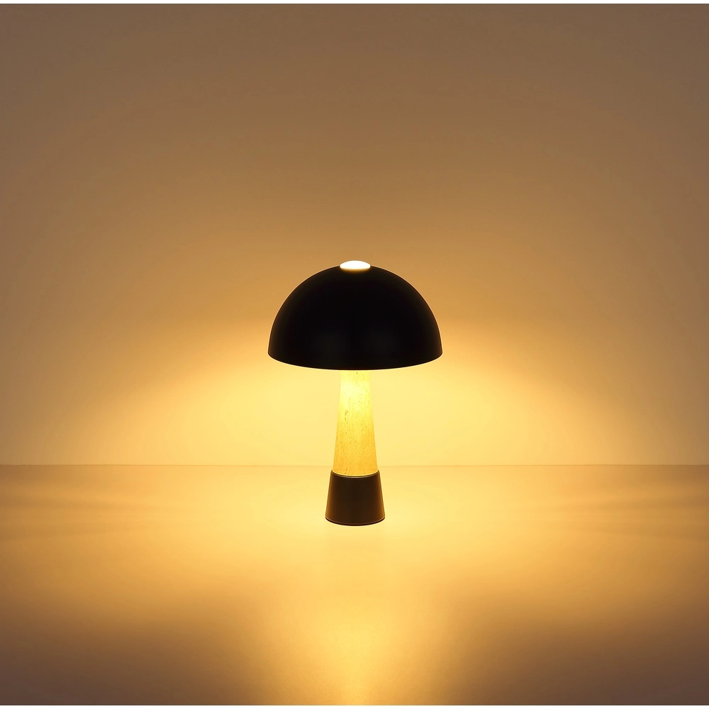 Unieke tafellamp Paulin Ø 25cm zwart Globo 9007371573059