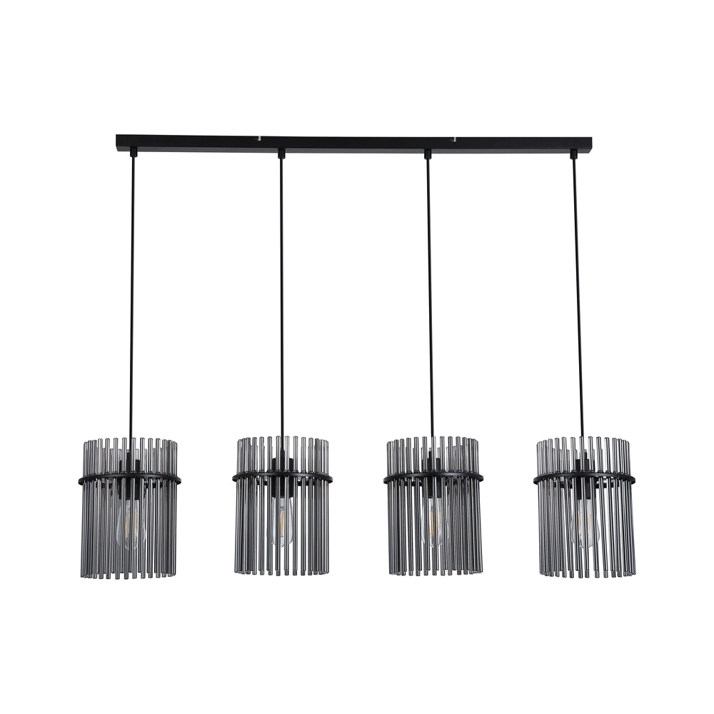 Hanglamp Swizzle 4-lichts zwart Searchlight 5053423305752