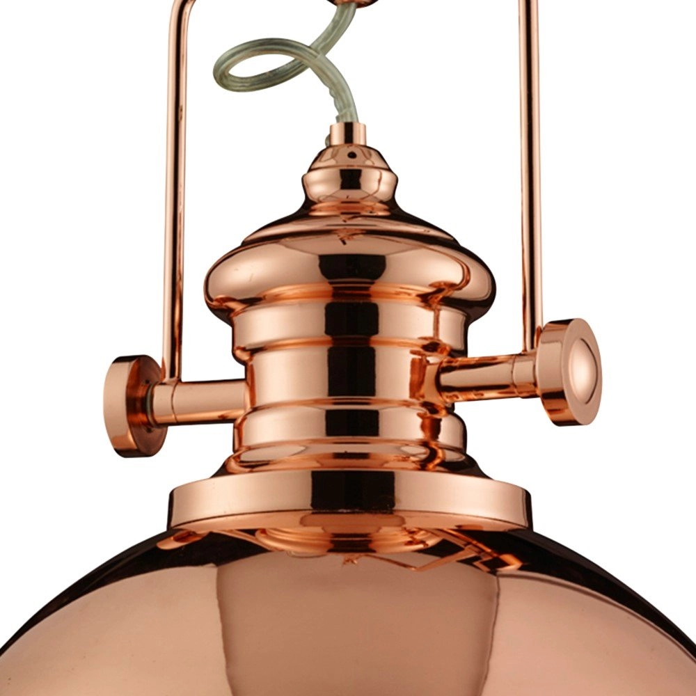 Koperen hanglamp Industrial Pendants Ø 31cm Searchlight 5053423043470