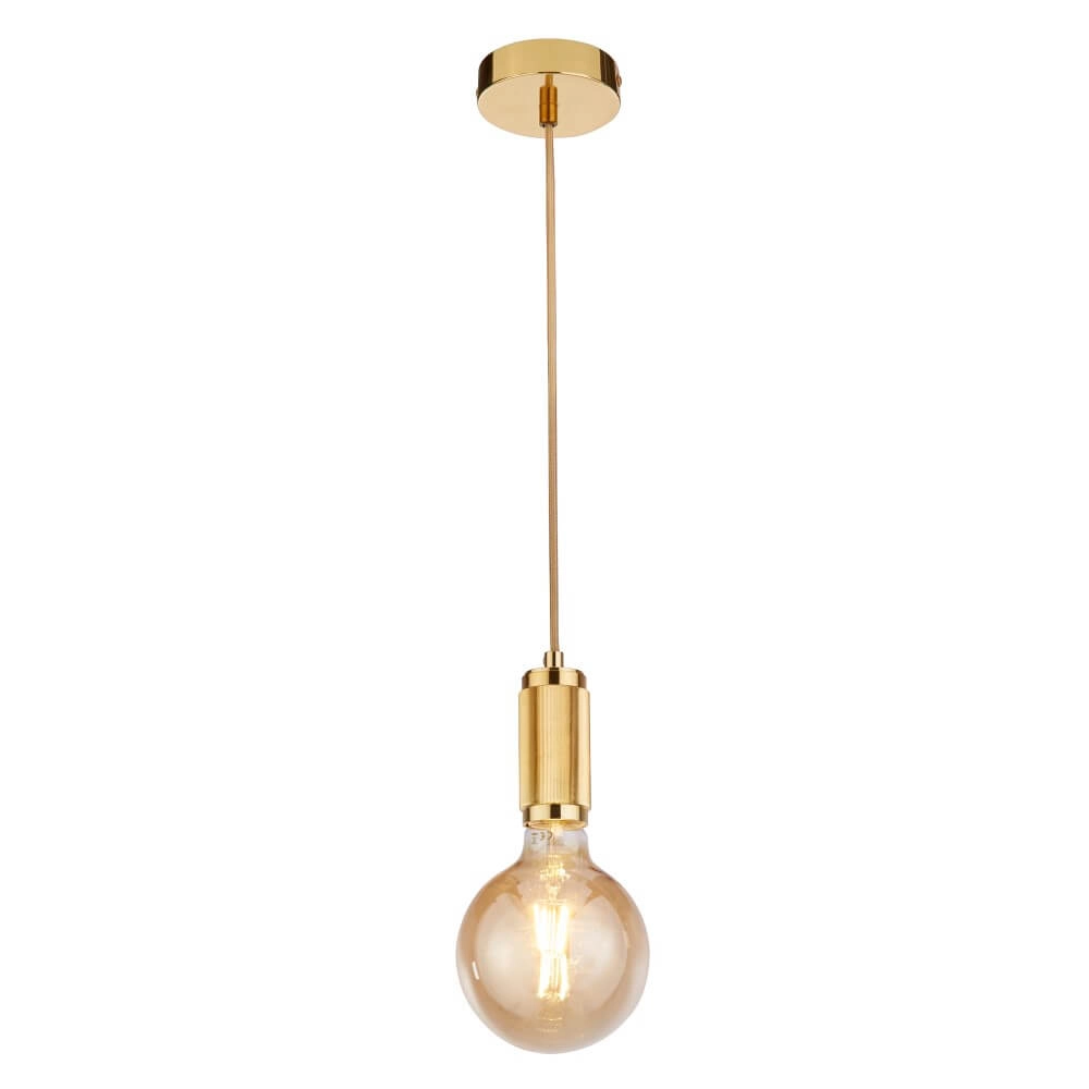 1-lichts hanglamp Suspension goud Searchlight 5053423243702