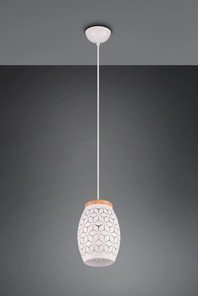 Witte hanglamp Bidar design Trio 4017807574913