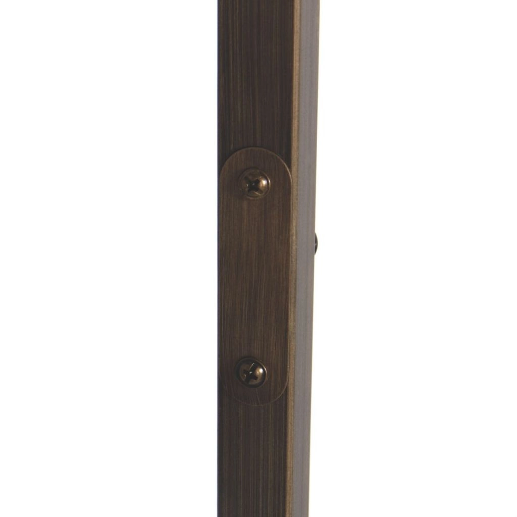 Vloerlamp brons Stang met witte kap Steinhauer 8712746189704