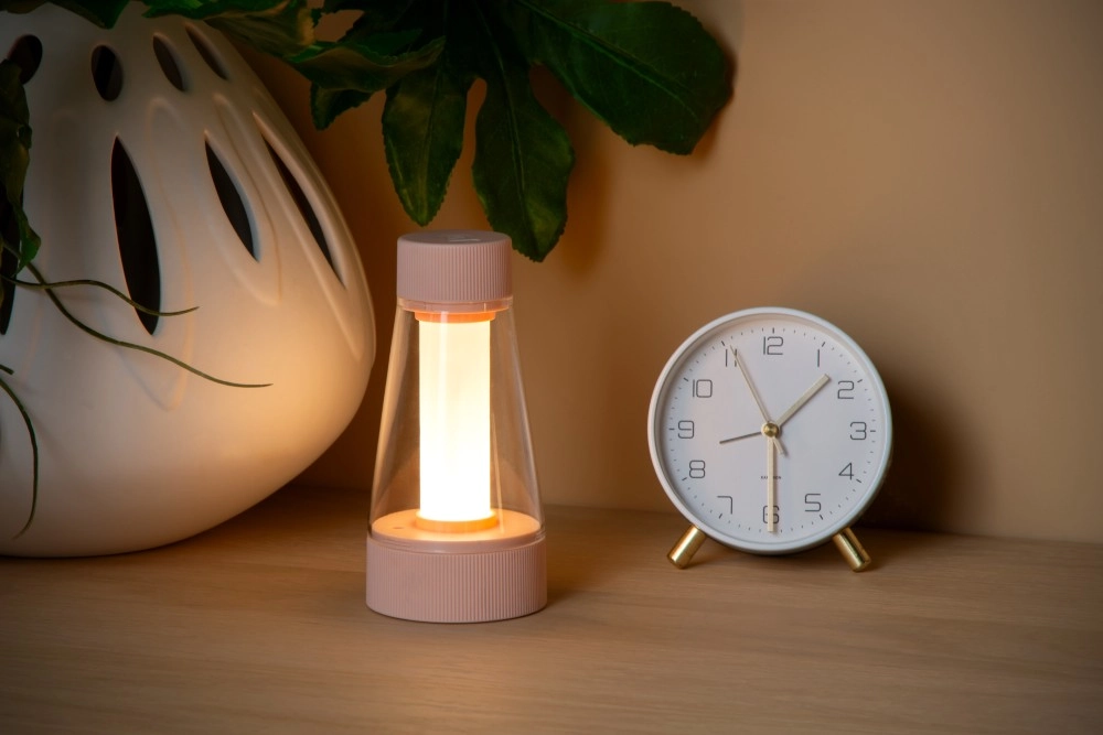 Oplaadbare tafellamp Lorali roze Lucide 5411212452733