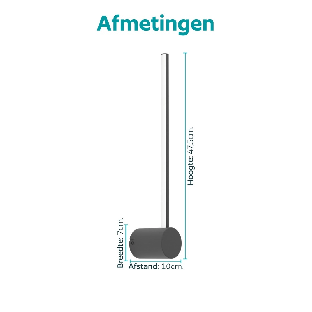 Smart wandlamp Flatron-Z zwart Eglo 9008606390557