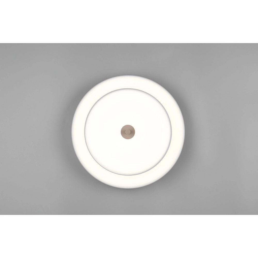 Moderne plafondlamp Keaton wit Ø 40cm Trio 4017807653700