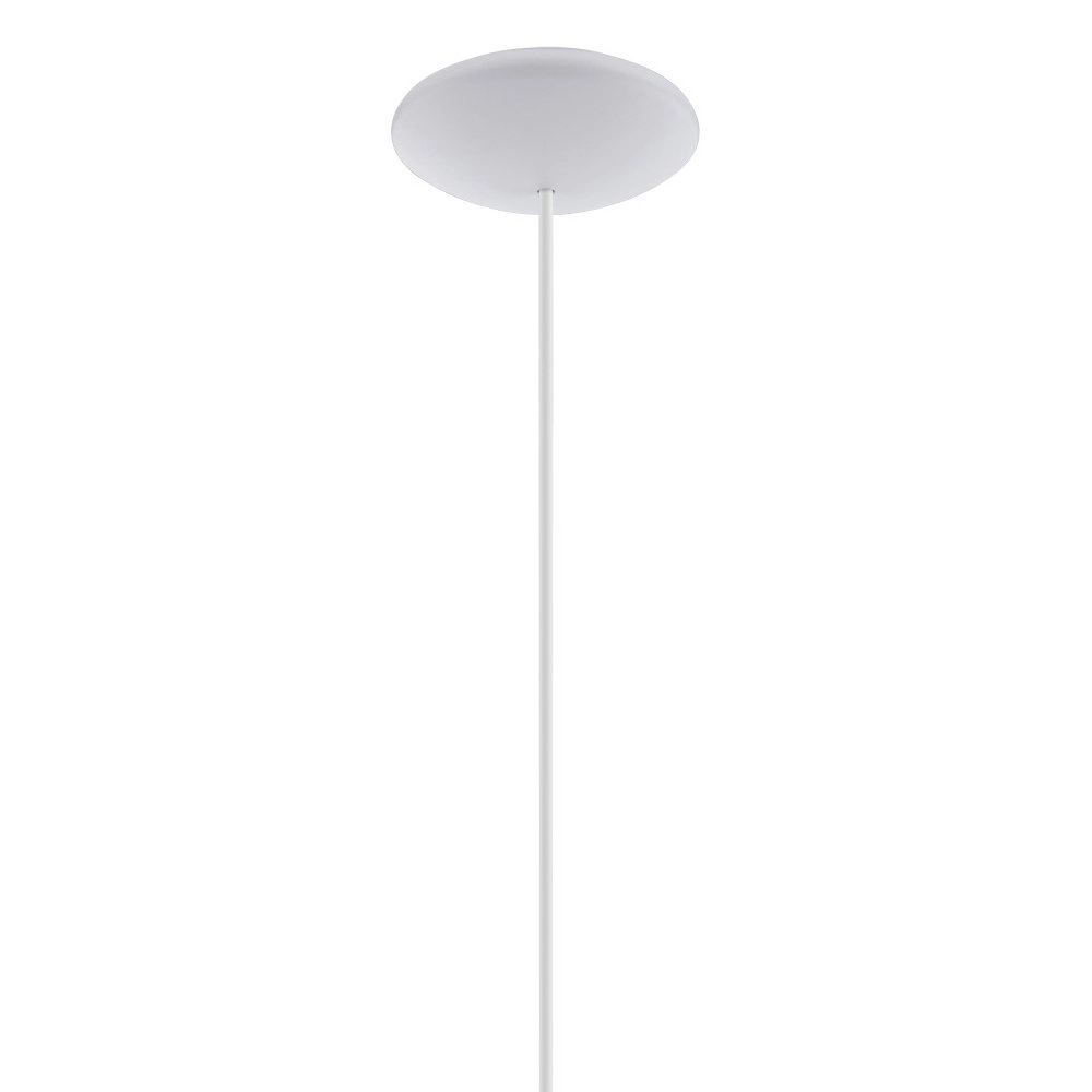 Moderne hanglamp Sabinar 40cm wit met houtbruin Eglo 9008606299997