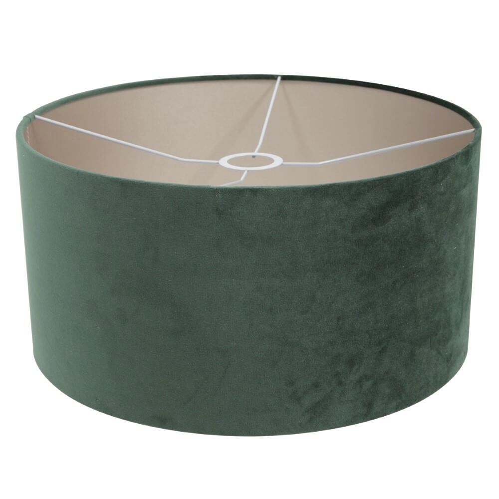 Zwarte schemerlamp Stang met groene velours kap Steinhauer 8712746166880