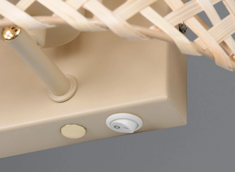 Japandi wandlamp Bina crème Trio 4017807636215